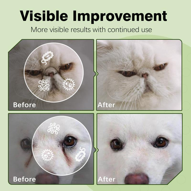 Ancopaws Pets: Aloe-Scented Eye Cleaning & Soothing Finger Wipes - Dog Supplies & Grooming