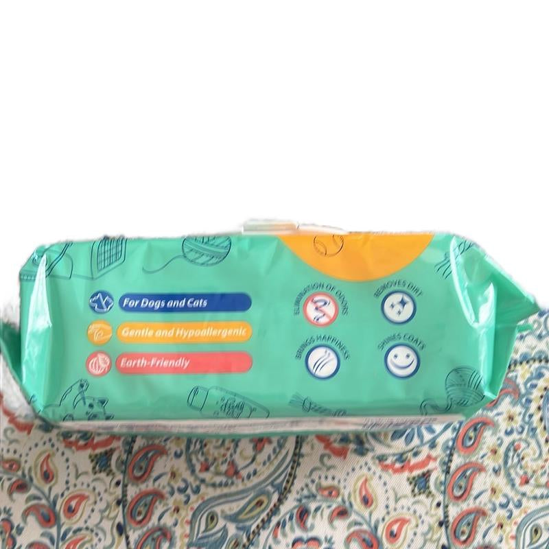 Pets Wipes 80Count (8 in X8In)