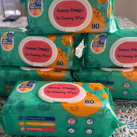 Pets Wipes 80Count (8 in X8In)